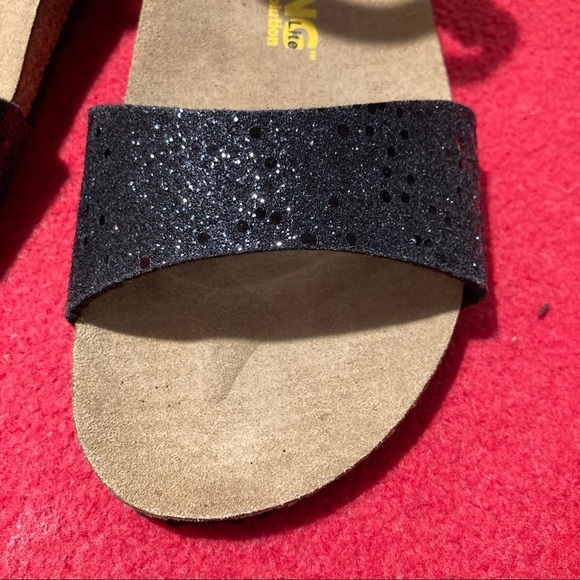 VIKING Sz 41 Comfort  Revolution Glitter Velcro Closure Sandals NWT - Picture 2 of 9